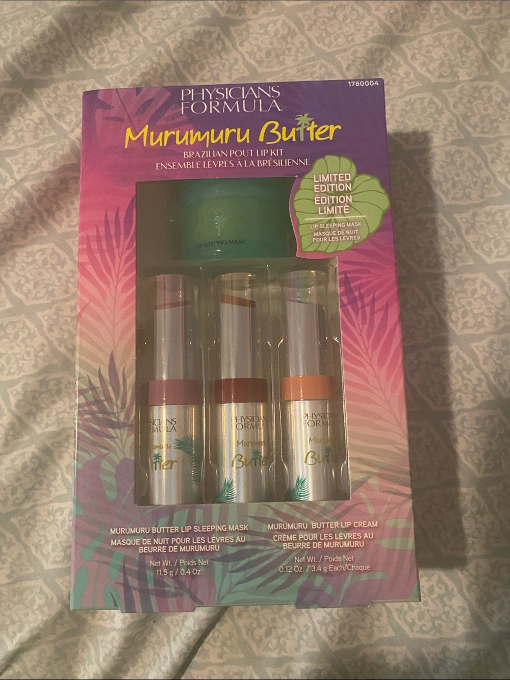 Physicians Formula Murumuru Butter Lip Kit - Pink, Red, Peach Shades
